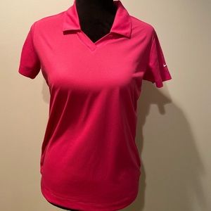 Nike Dri Fit Pink Women’s Golf Shirt